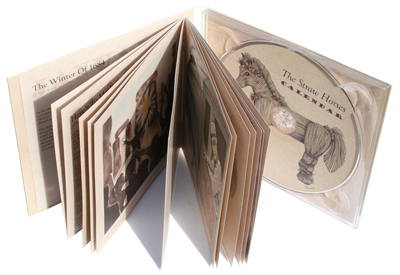 Open view of 'Calendar' CD & booklet